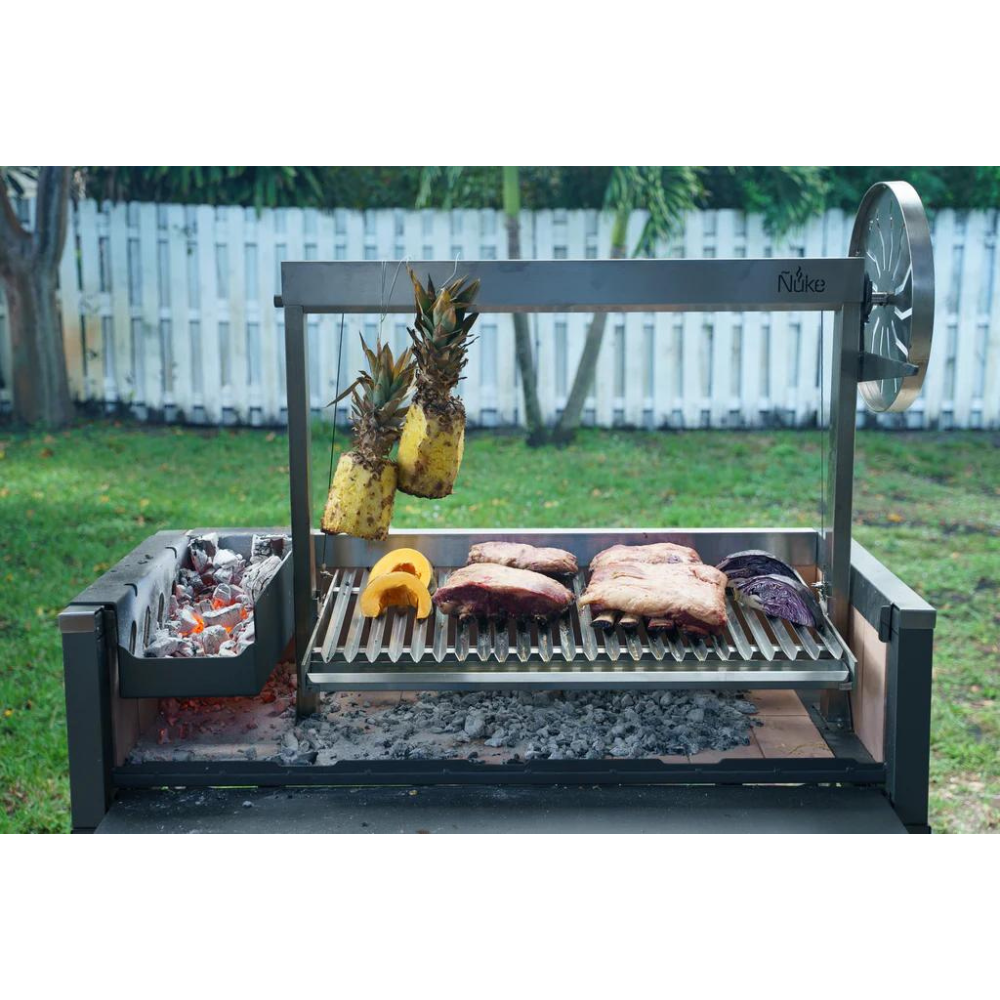 USA MADE 48 Argentine Wood Fired Parrilla Asado Grill Full-sized. 