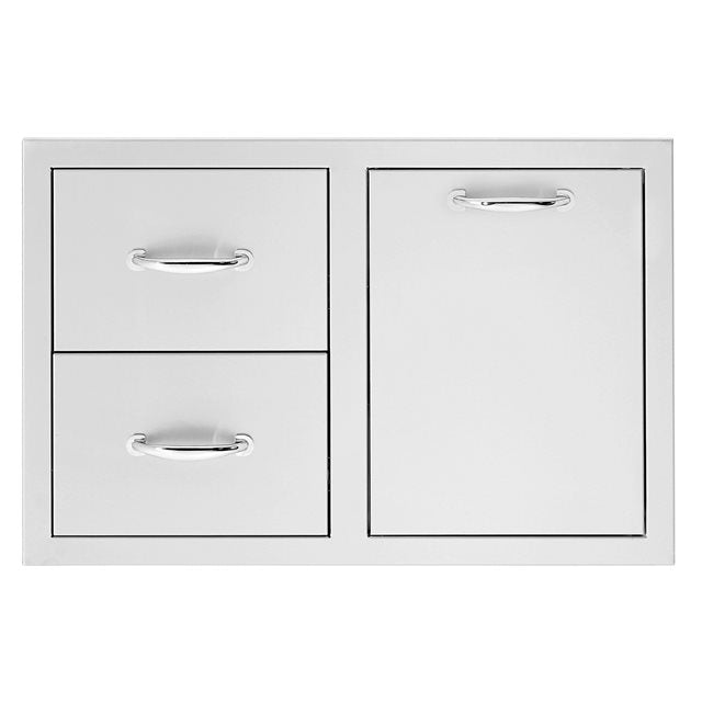 TrueFlame 33-Inch 2-Drawer & Vented LP Tank Pullout Drawer Combo (TF-DC2-33LP)