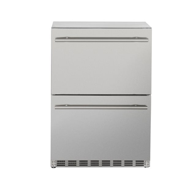 TrueFlame 24-Inch 5.3 Cu. Ft. Deluxe Outdoor Rated 2-Drawer Refrigerator (TF-RFR-24DR2)