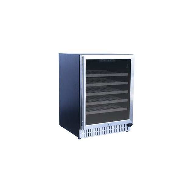 TrueFlame 24-Inch 5.3 Cu. Ft. Outdoor Rated Wine Cooler (TF-RFR-24W)