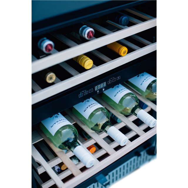 TrueFlame 24-Inch 5.3 Cu. Ft. Outdoor Rated Dual Zone Wine Cooler (TF-RFR-24WD)