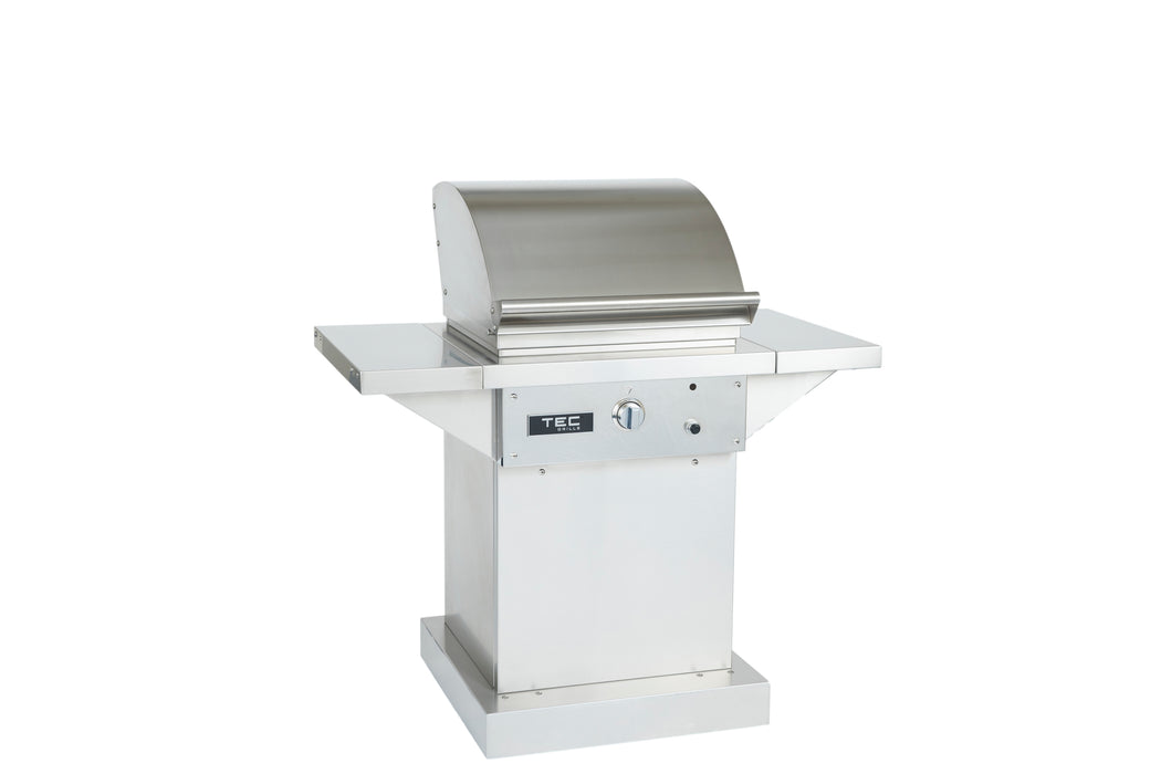 TEC Sterling Patio 1FR 26-Inch Infrared Gas Grill On Stainless Steel Pedestal
