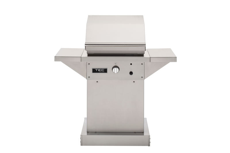 TEC Patio 1FR 26-Inch Infrared Gas Grill On Stainless Steel Pedestal