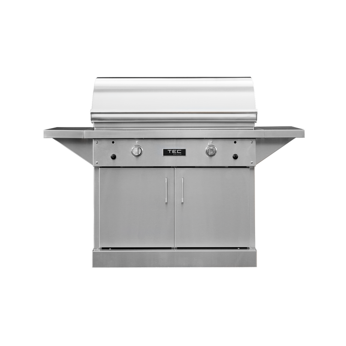 TEC Sterling Patio 2FR 44-Inch Infrared Gas Grill On Stainless Steel Cabinet