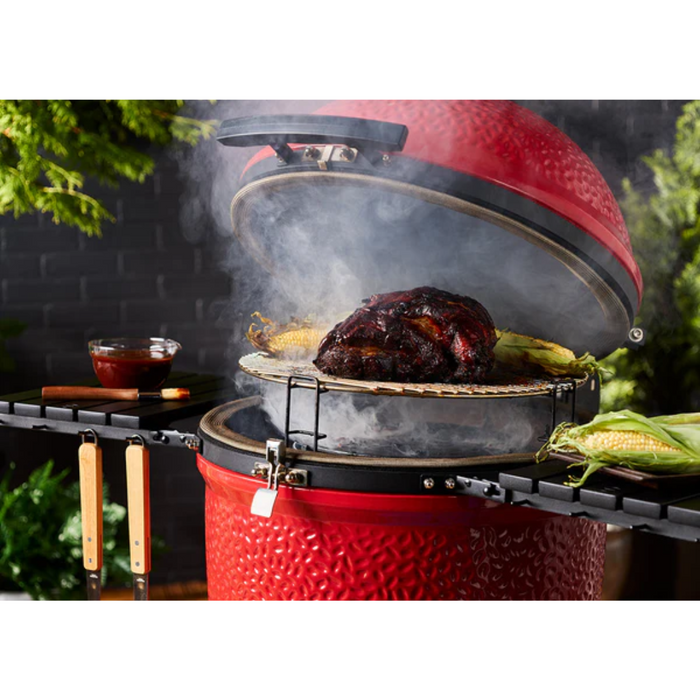 Kamado Joe Classic Joe Red III 18-Inch Grill w/ Cart - KJ15040921