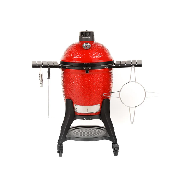 Kamado Joe Classic Joe Red III 18-Inch Grill w/ Cart - KJ15040921