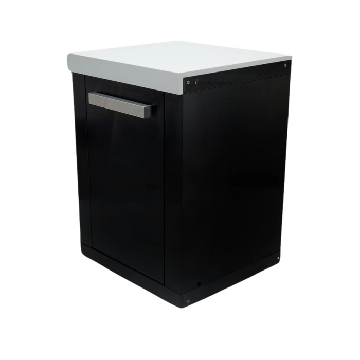 Mont Alpi Extra Storage Cabinet for Black Stainless Steel BBQ Islands - MA-EXC-BSS