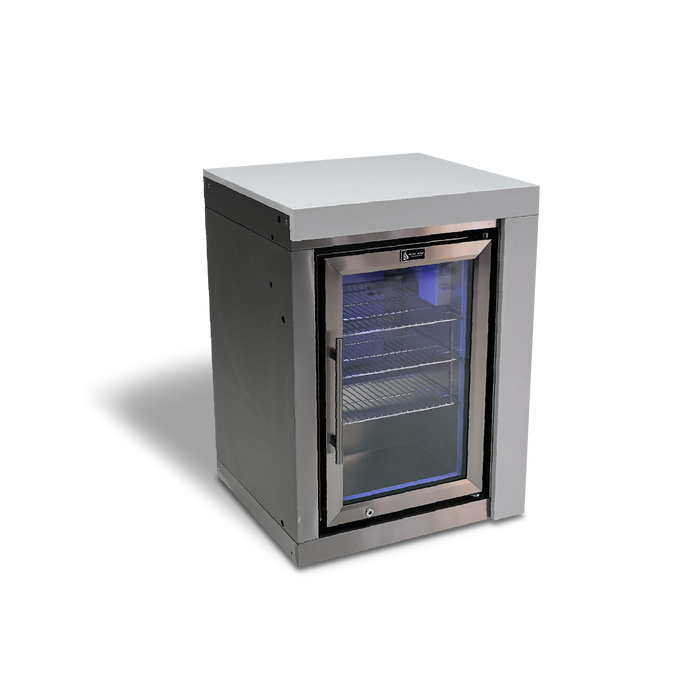 Mont Alpi Stainless Steel Single Fridge Module - MASFM