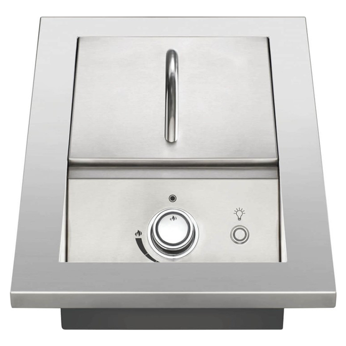 Napoleon 700 Series 10-Inch Single Range Built-In Top Burner with Stainless Steel Cover - BIB10RT