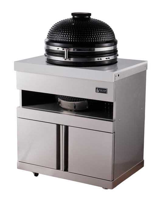 Mont Alpi Stainless Steel 18" Universal Kamado Grill Module - MA-KAM