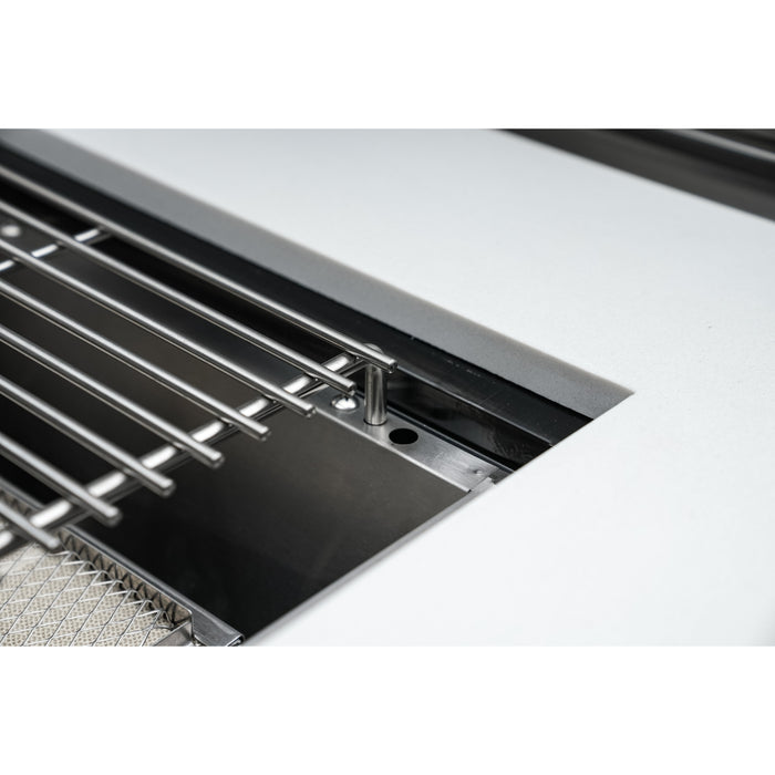 Mont Alpi 400 Deluxe BBQ Grill Island with Kegerator, Kamado Module & Extra Drawer Storage - MAi400-DKEGKAMDR