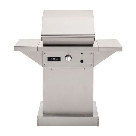 TEC Patio 1FR 26-Inch Infrared Gas Grill On Stainless Steel Pedestal