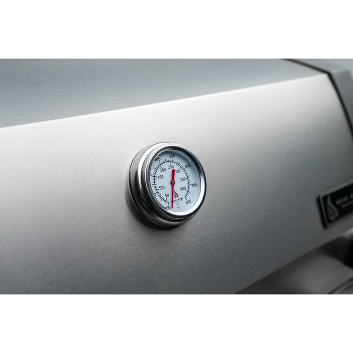 Mont Alpi 400 Deluxe BBQ Grill Island with Kegerator, Kamado Module, Extra Storage & Fridge - MAi400-DKEGKAMFCXL