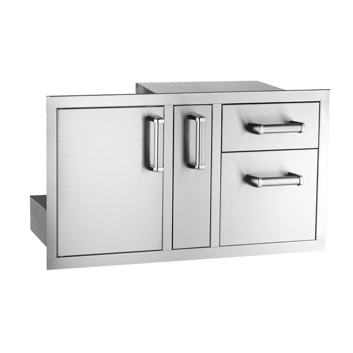 Fire Magic Flush Access Door/Drawer Combo with Platter Storage