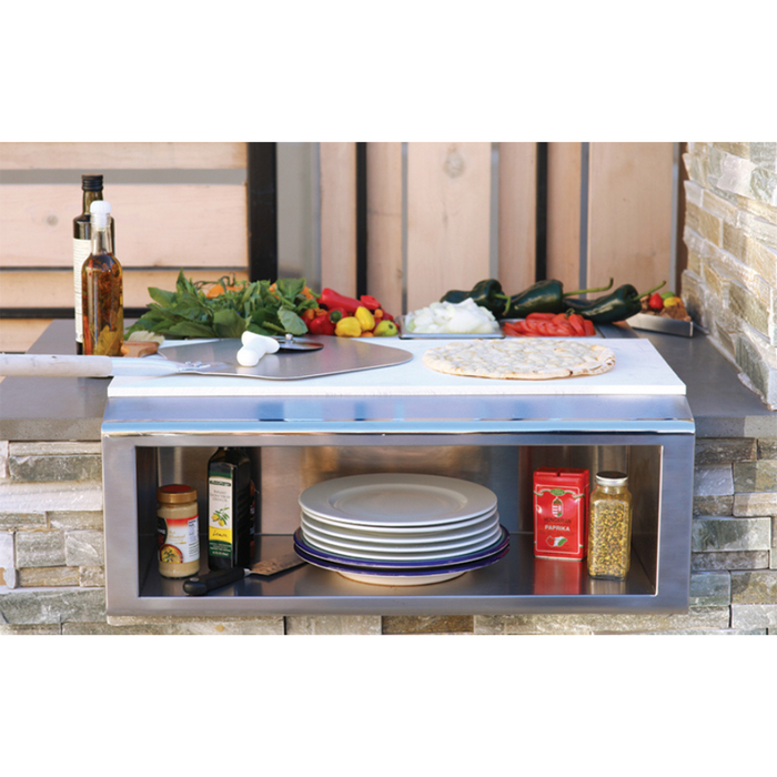 Alfresco 30-Inch Plate & Garnish Rail with Food Pans - APS-30P