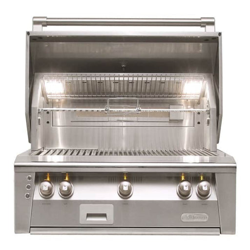Alfresco ALXE 36-Inch Built-In Gas Grill with Rotisserie
