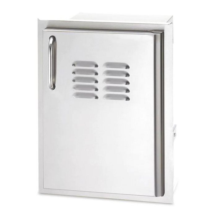American Outdoor Grill 14-Inch Single Access Door With Tank Tray & Louvers (20-14-SSDRV/RL)