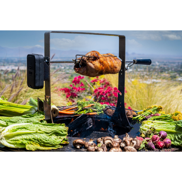 Arteflame Barbecue Grill Rotisserie With Cordless Motor