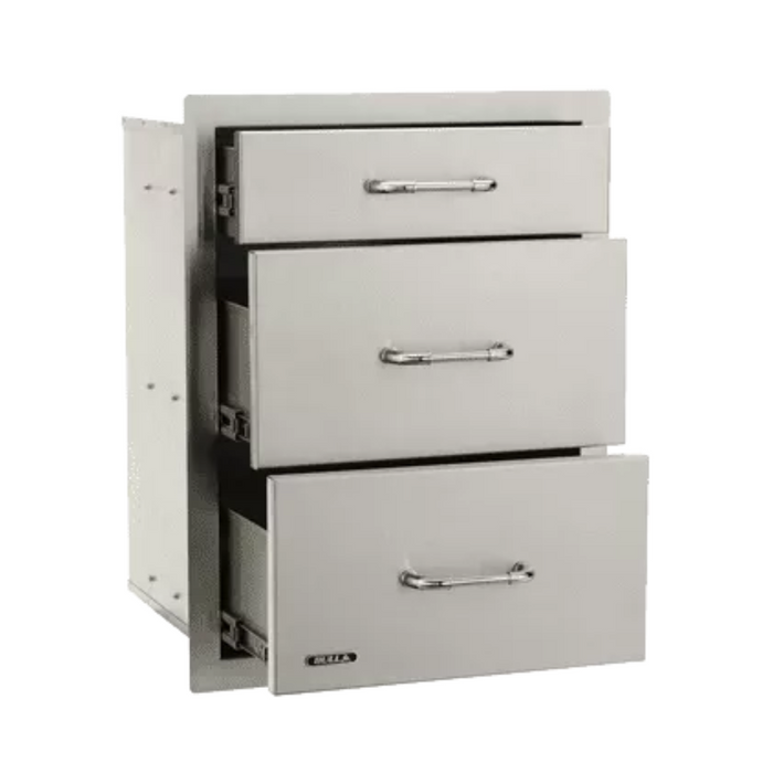 Bull Grills 21-Inch Stainless Steel Triple Access Drawer (58110)