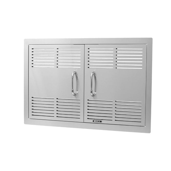 Bull Grills 30-Inch Dual Lined Vented Stainless Steel Double Access Doors (44570)