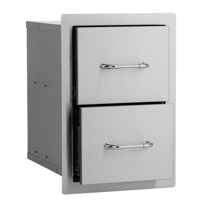 Bull Grills Stainless Steel Double Drawer (56985)