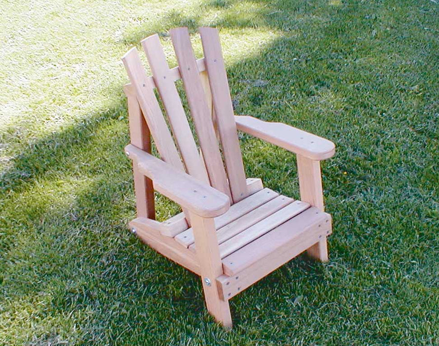 Creekvine Designs Cedar Child Size Wide Slat Adirondack Chair