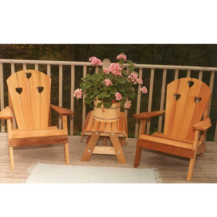 Creekvine Designs Cedar Country Hearts Adirondack Chair Collection