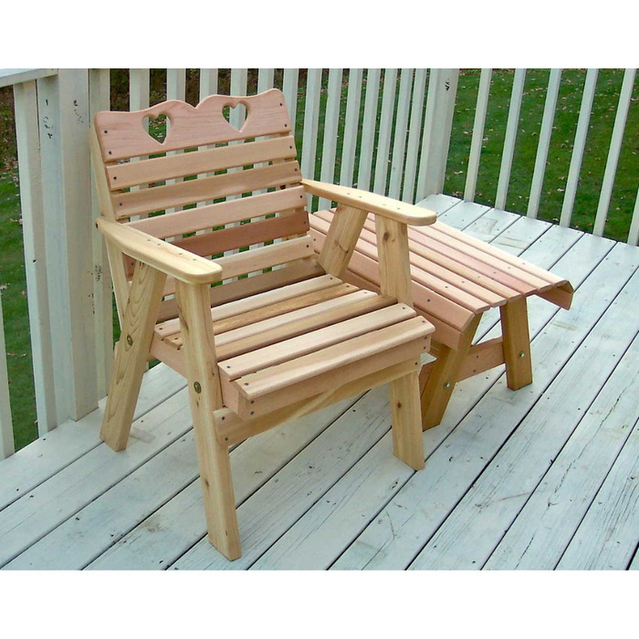 Creekvine Designs Cedar Country Hearts Patio Chair