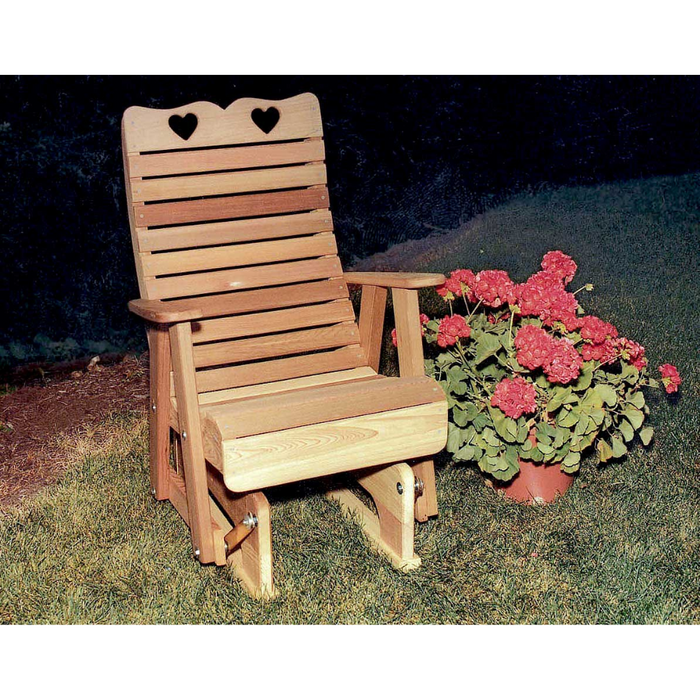 Creekvine Designs Cedar Royal Country Hearts Glider Chair