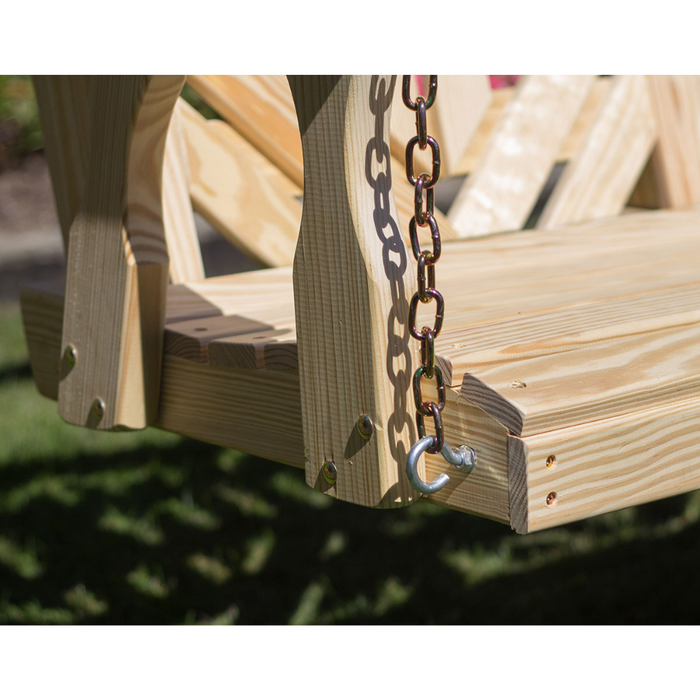 Creekvine Designs Treated Pine Heartback Porch Swing