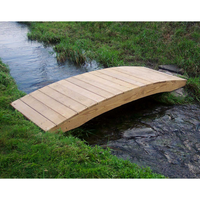 Creekvine Designs Treated Pine Plank Garden Bridge