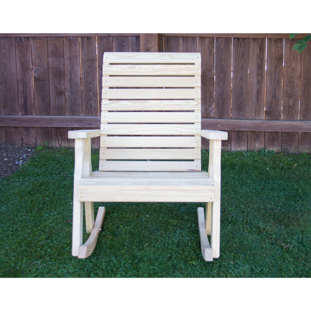 Creekvine Designs Treated Pine Rollback Rocking Chair