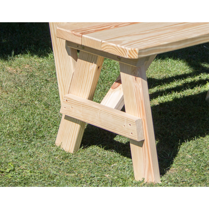 Creekvine Designs Treated Pine Traditional Garden Bench with Back