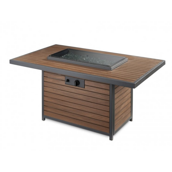 The Outdoor Greatroom Company Kenwood Rectangular Chat Height Gas Fire Pit Table (KW-1224-19-K)