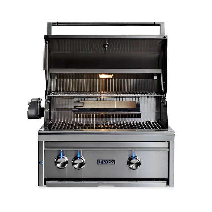 Lynx 27-Inch Built-In Professional Gas Grill with 2 Ceramic Burners (L27R-3-LP/NG)