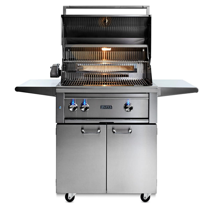Lynx 30-Inch Professional Gas Grill On Cart with All Trident Infrared Burners (L30ATRF-LP/NG)
