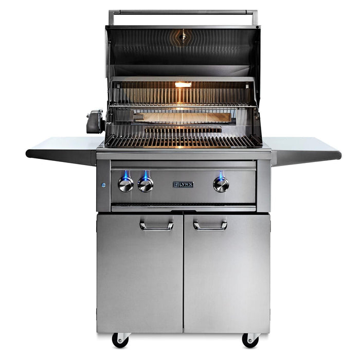 Lynx 30-Inch Professional Grill On Cart w/All Infrared Burners (L30ATRF ...