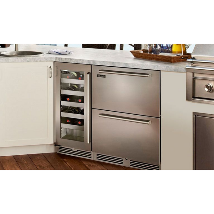 Perlick Signature 24-Inch Outdoor Undercounter Dual Zone Freezer/Refrigerator Drawers (HP24ZO-4-5/6)
