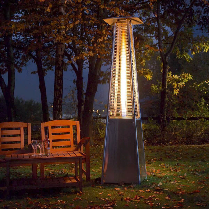 RADtec Tower Flame Patio Heater - Stainless Steel
