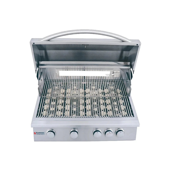 RCS Premier Series 32" Freestanding Gas Grill with Rear Infrared Burner