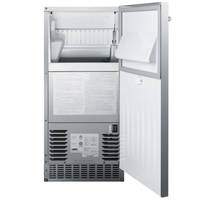 Summit Commercial 62 Lb. 15-Inch Outdoor/Indoor Clear Ice Maker
