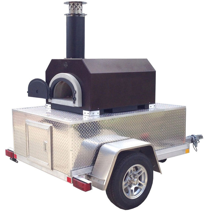Chicago Brick Oven 750 Tailgater Wood Fired Pizza Oven on Trailer