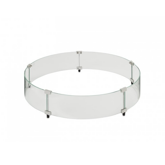 The Outdoor Greatroom Company 30-Inch Round Glass Wind Guard (GLASS GUARD-30-R)