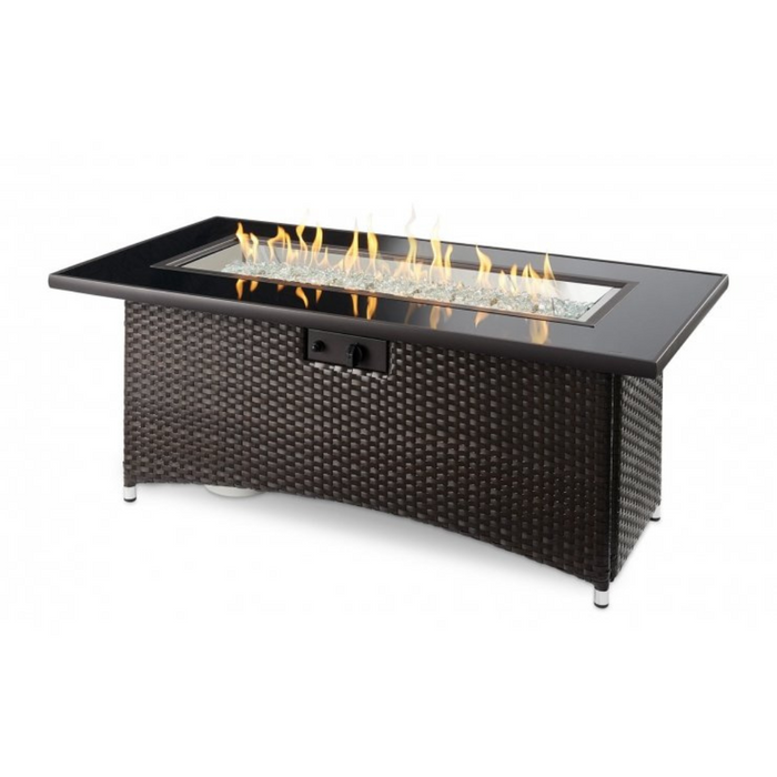 The Outdoor Greatroom Company Balsam Montego Linear Gas Fire Pit Table (MG-1242-BLSM-K)