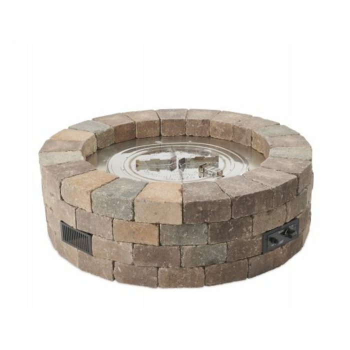 The Outdoor Greatroom Company Bronson Block Round Gas Fire Pit Kit (BRON52-K)
