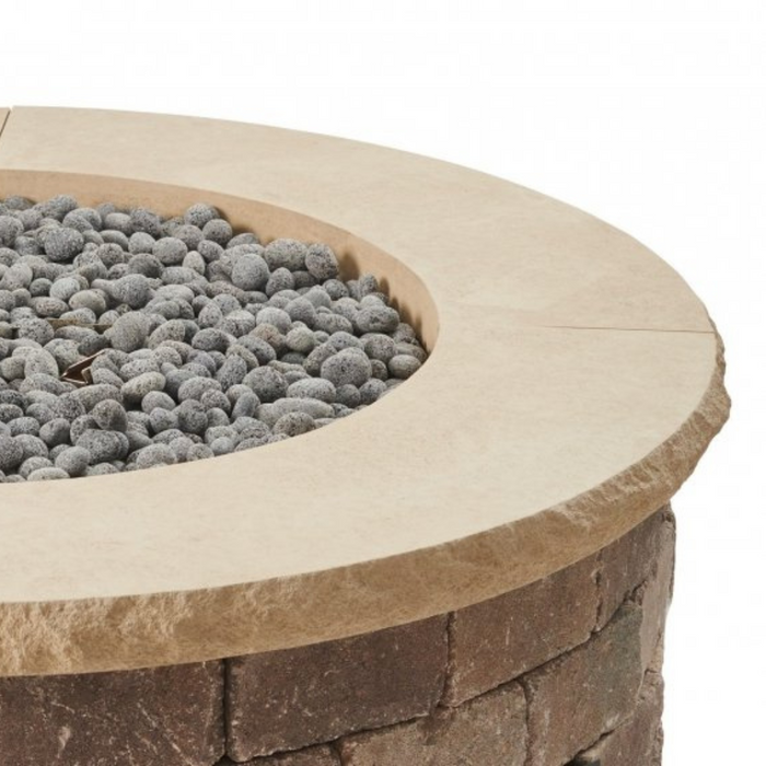 The Outdoor Greatroom Company Concrete Top for Bronson Block Round Gas Fire Pit Kit (BRON52-CG-TC/LT-TC)
