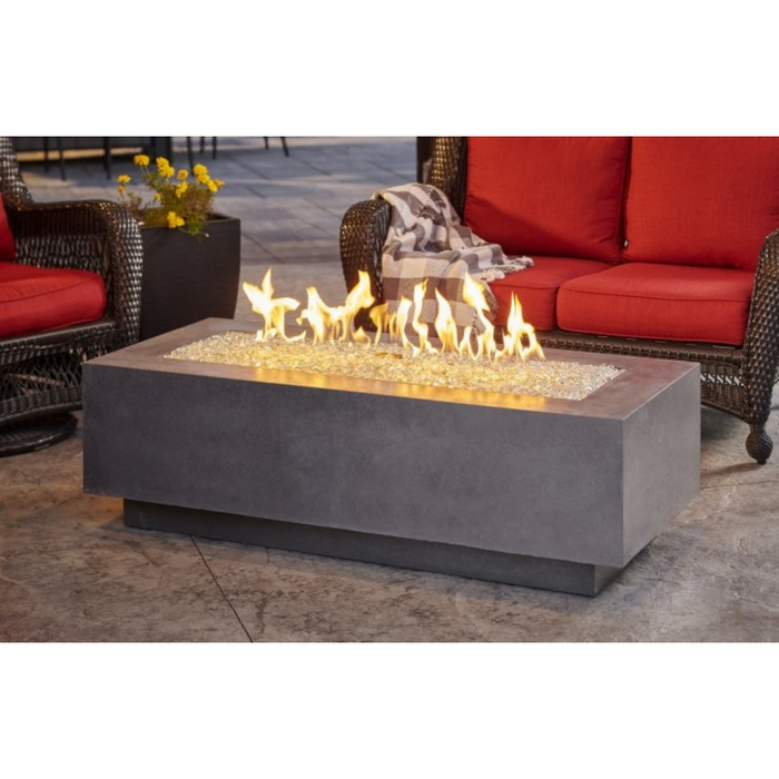 The Outdoor Greatroom Company Midnight Mist Cove 54-Inch Linear Gas Fire Table (CV-54MM)