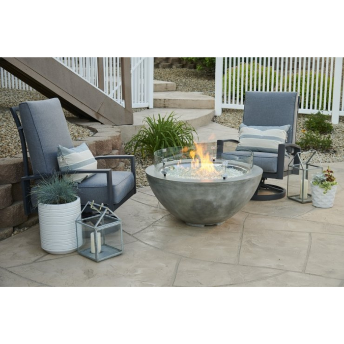 The Outdoor Greatroom Company Natural Grey Cove 42-Inch Round Gas Fire Pit Bowl (CV-30)
