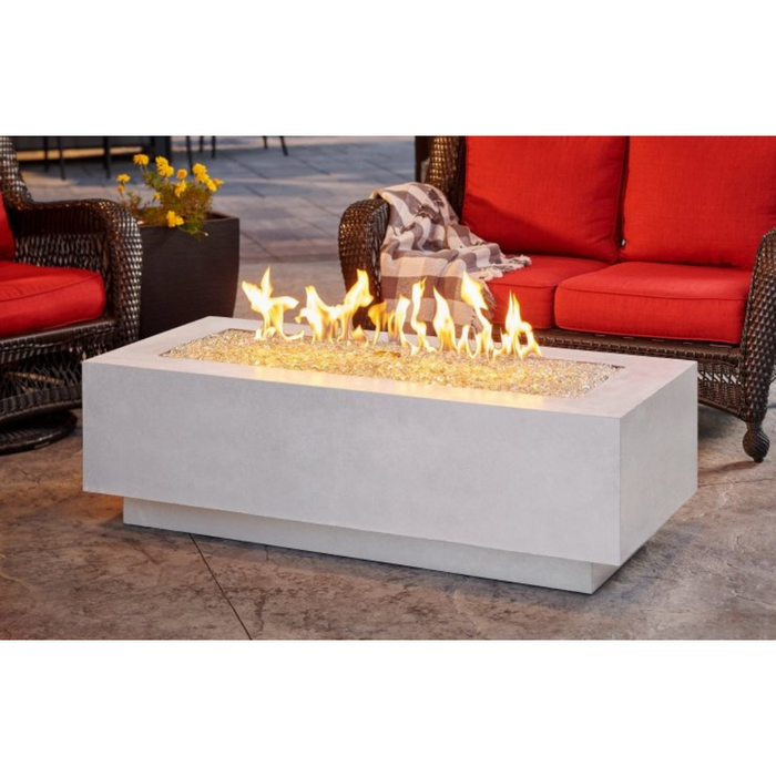 The Outdoor Greatroom Company White Cove 54-Inch Linear Gas Fire Table (CV-54WT)