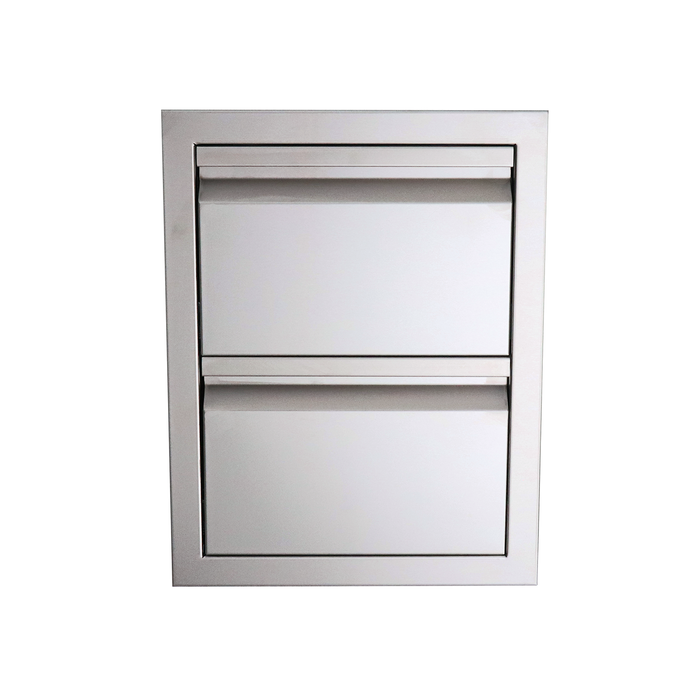 RCS Valiant Stainless Steel Fully Enclosed Double Drawer